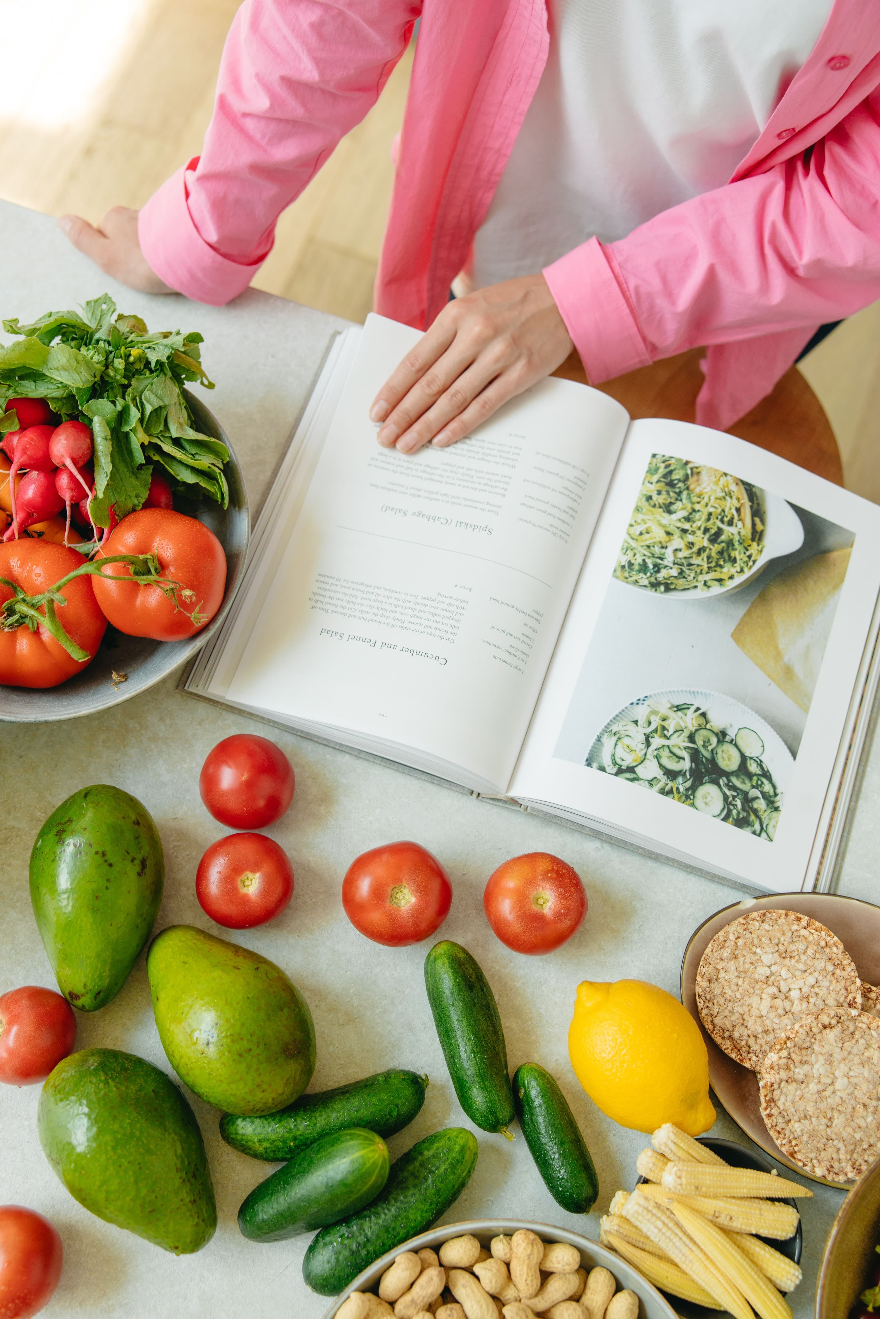 Planificación nutricional con alimentos frescos